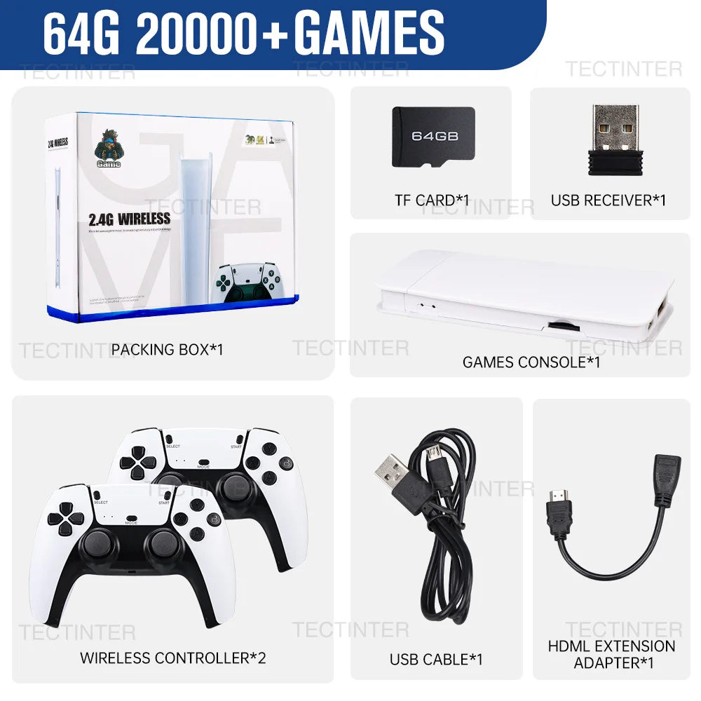 4K Game Stick Mini Video Games (+20000 Games)