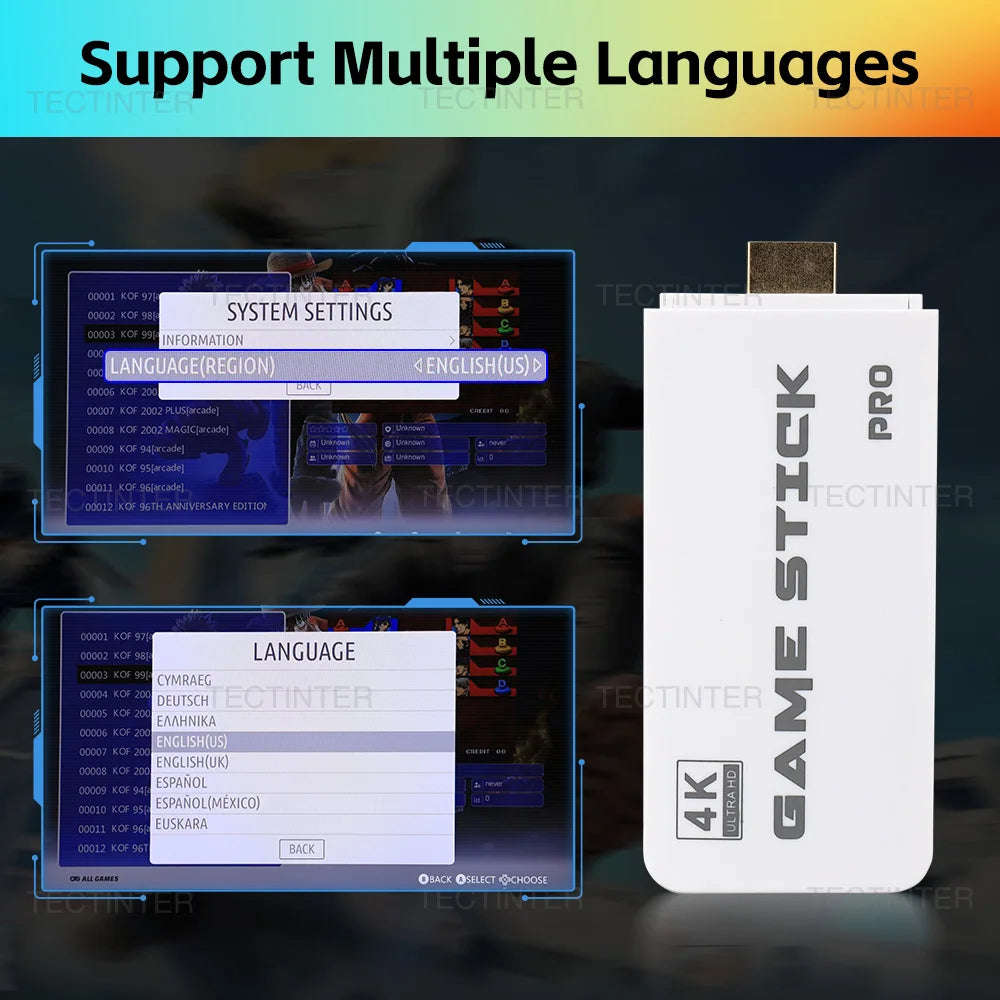 4K Game Stick Mini Video Games (+20000 Games)