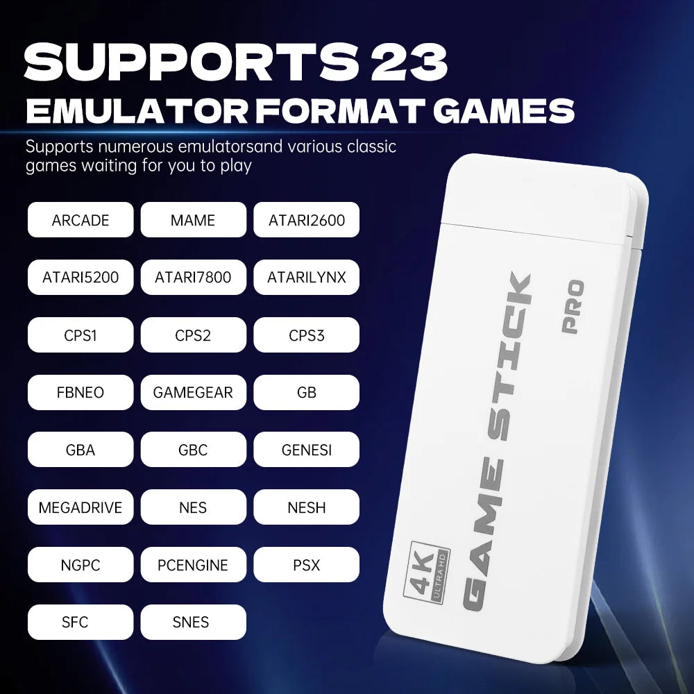 4K Game Stick Mini Video Games (+20000 Games)