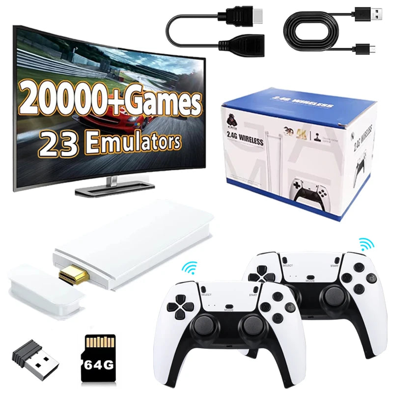 4K Game Stick Mini Video Games (+20000 Games)